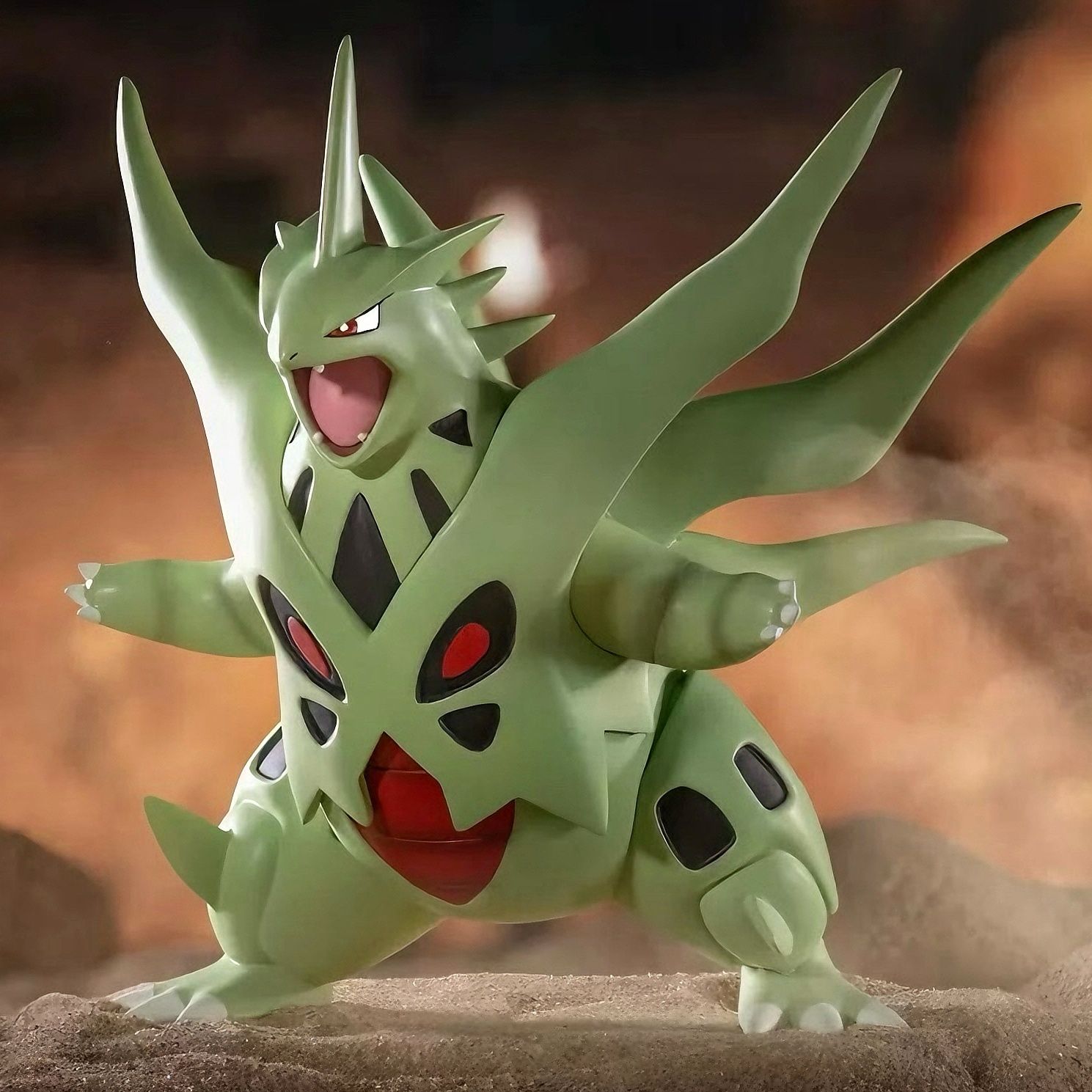 Model Kit Kyogre - 14cm Pokemon Tyranitar Anime Figure Mega