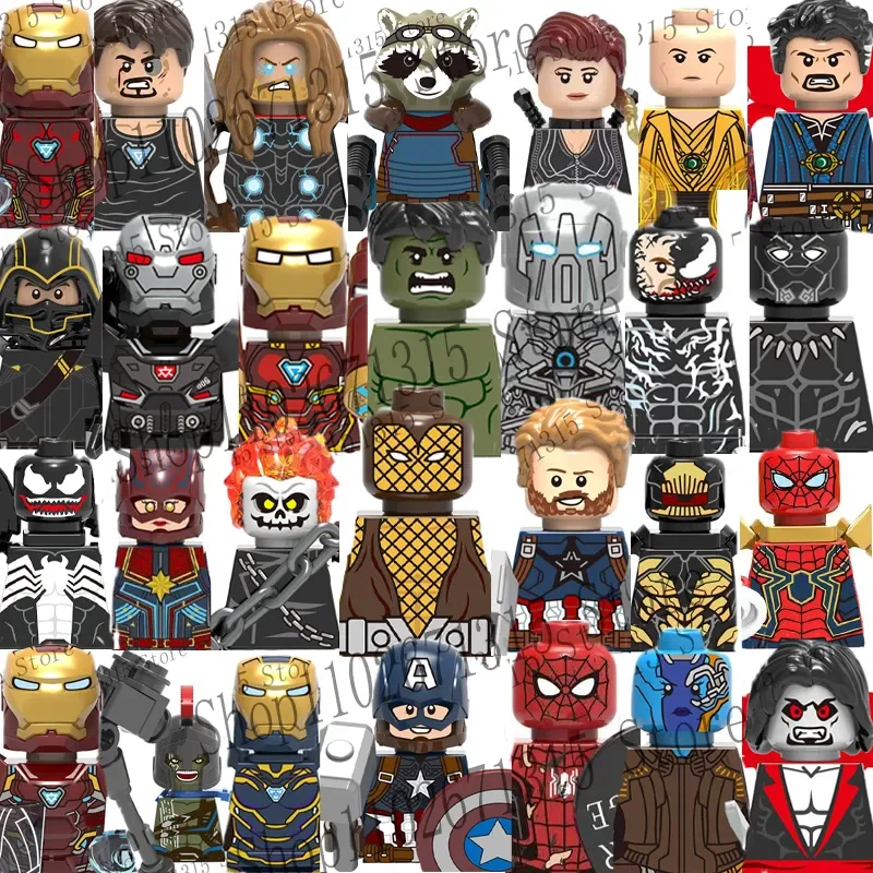 Model Kit Venom - Marvel Avengers Superhero Building Blocks Iron