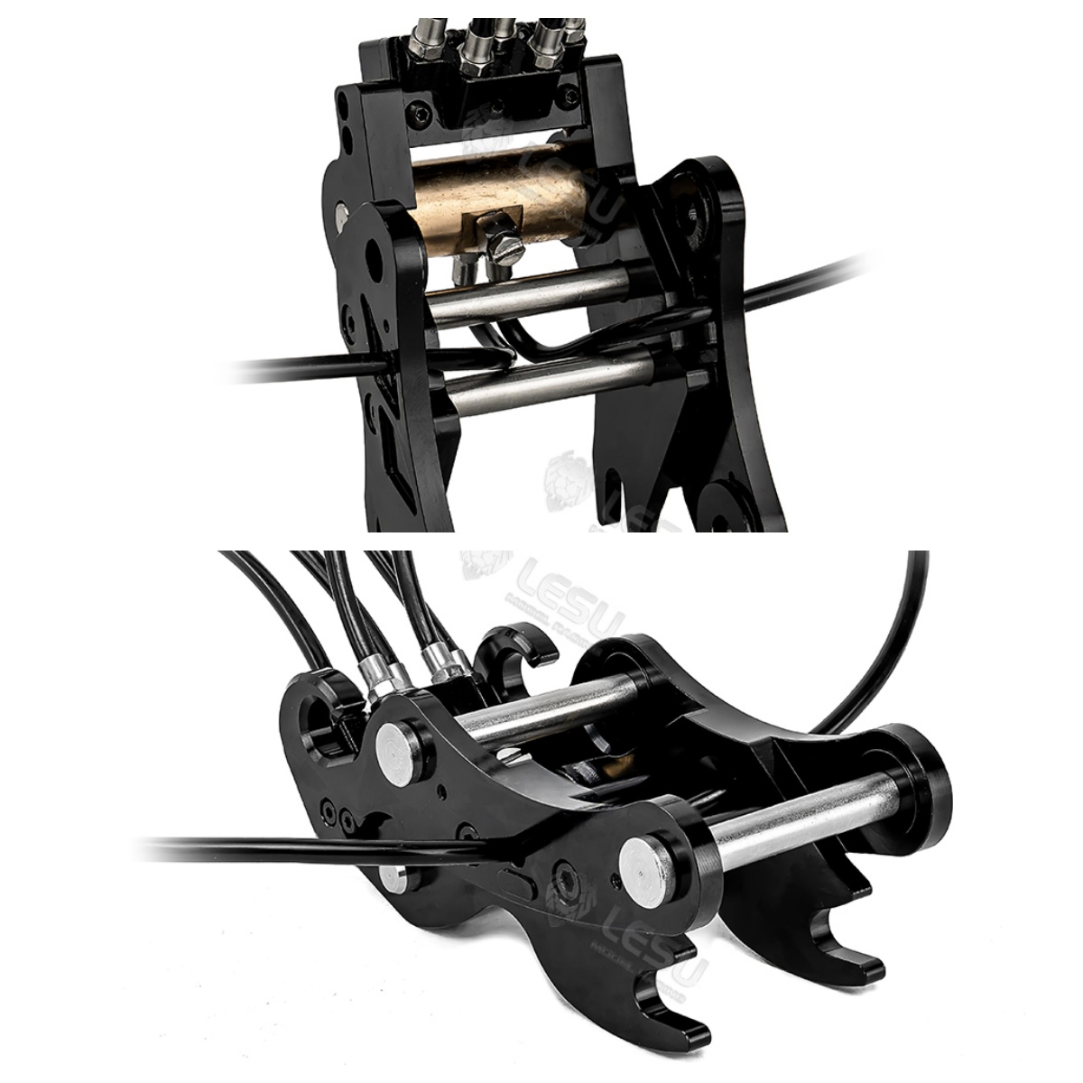 Model Kit Excavator - Metal Hydraulic Quick Release Coupler for