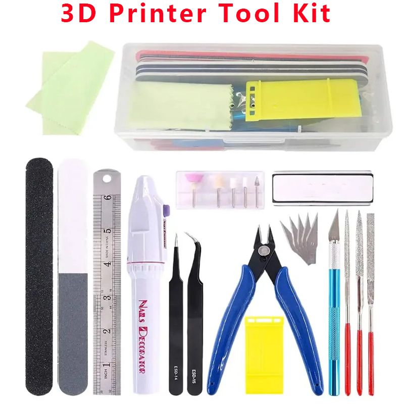 Model Kit Tweezers - 9/11/21/24/32pcs 3D Printer Tool Kit Modeler