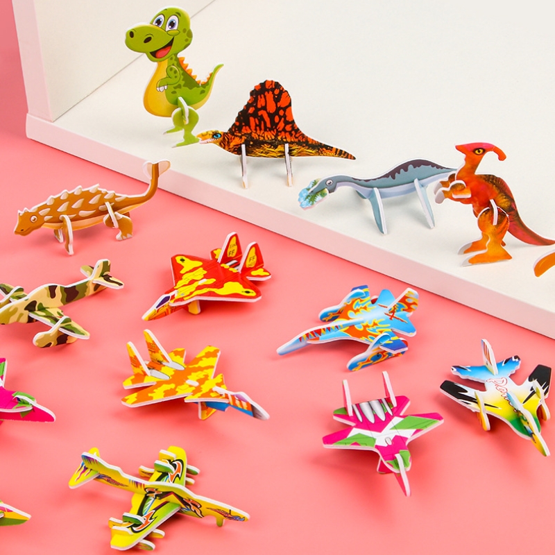 10pcs Creative Cute Paper Plan - Model Kit Dinosaur recension och pris