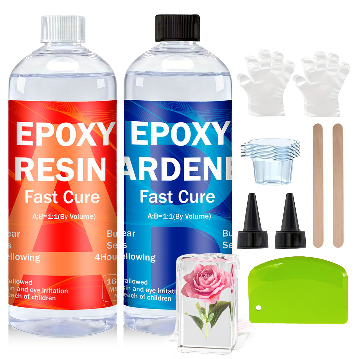 Clear Epoxy Resin Kit 8oz/16oz - Resin Kit Cast recension och pris