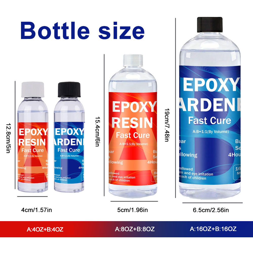 Clear Epoxy Resin Kit 8oz/16oz - Resin Kit Cast recension och pris