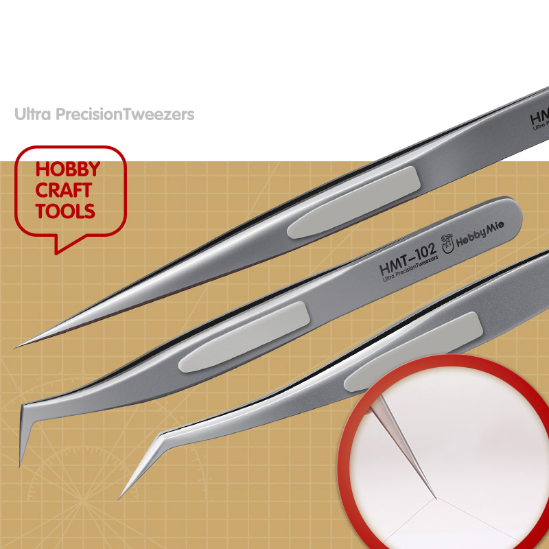 HMT101 Angled Straight Anti St - Model Kit Tweezers recension och pris