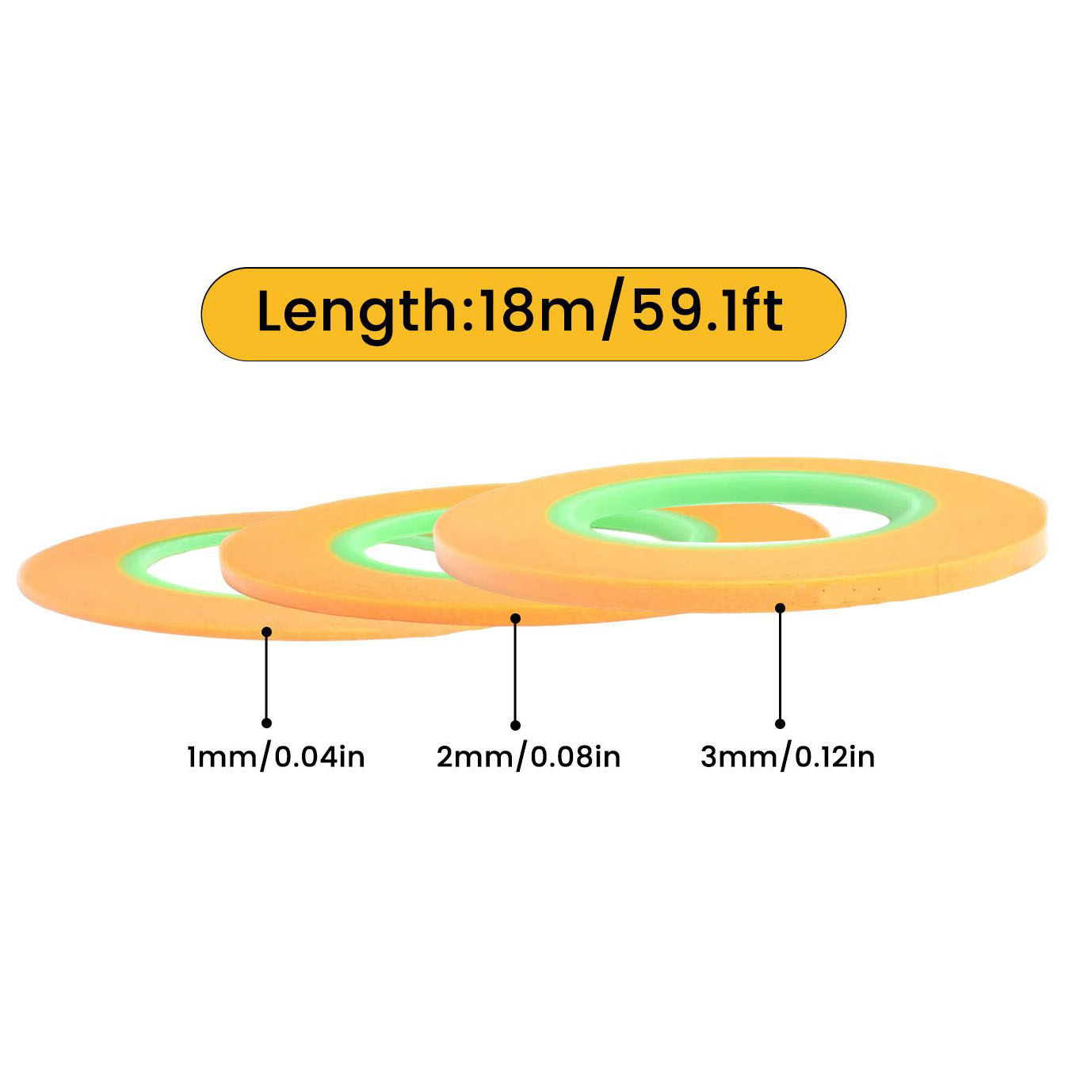 Model Spraying Coating Color U - Masking Tape Thin recension och pris