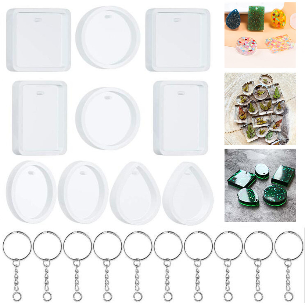 20Pcs/Set DIY Keychain Pendant - Resin Kit Cast recension och pris