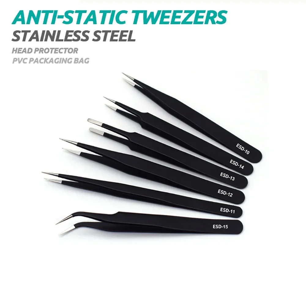 6pcs Precision Tweezers Set ES - Model Kit Tweezers recension och pris