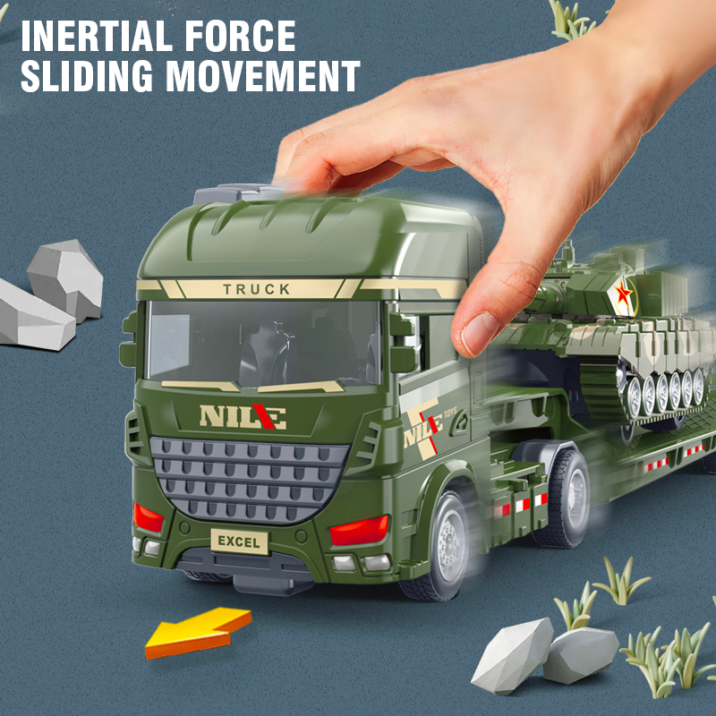 Semi-Carrier Container Truck D - Model Kit Excavator recension och pris