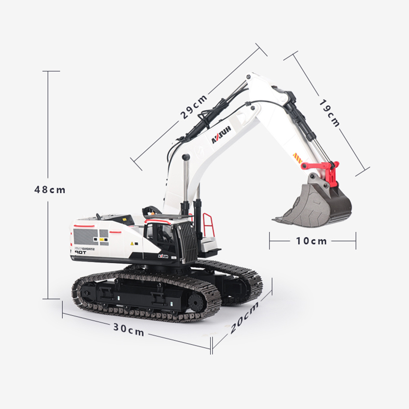 RC Excavator 1/14 HUINA Metal  - Model Kit Excavator recension och pris
