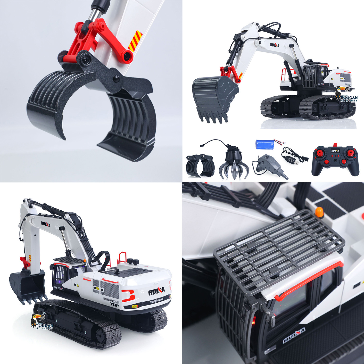 RC Excavator 1/14 HUINA Metal  - Model Kit Excavator recension och pris