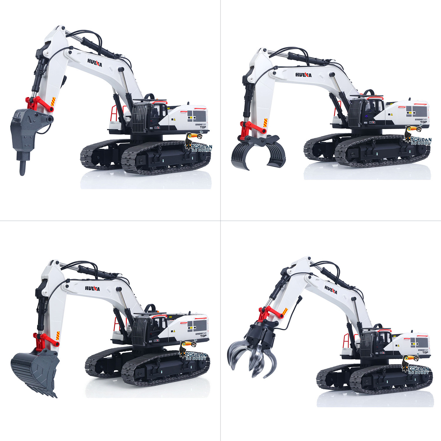 RC Excavator 1/14 HUINA Metal  - Model Kit Excavator recension och pris