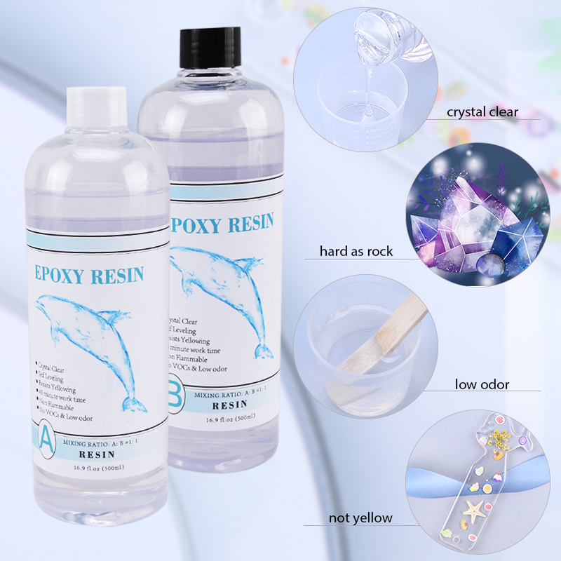 1:1 Clear Epoxy Resin Crystal  - Resin Kit Cast recension och pris