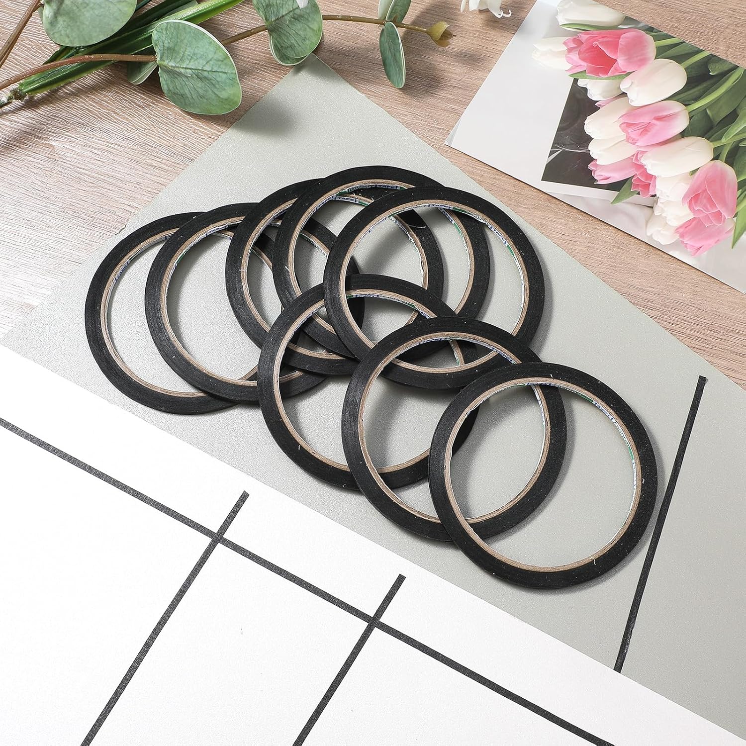 Black Thin Paper Masking Tape  - Masking Tape Thin recension och pris