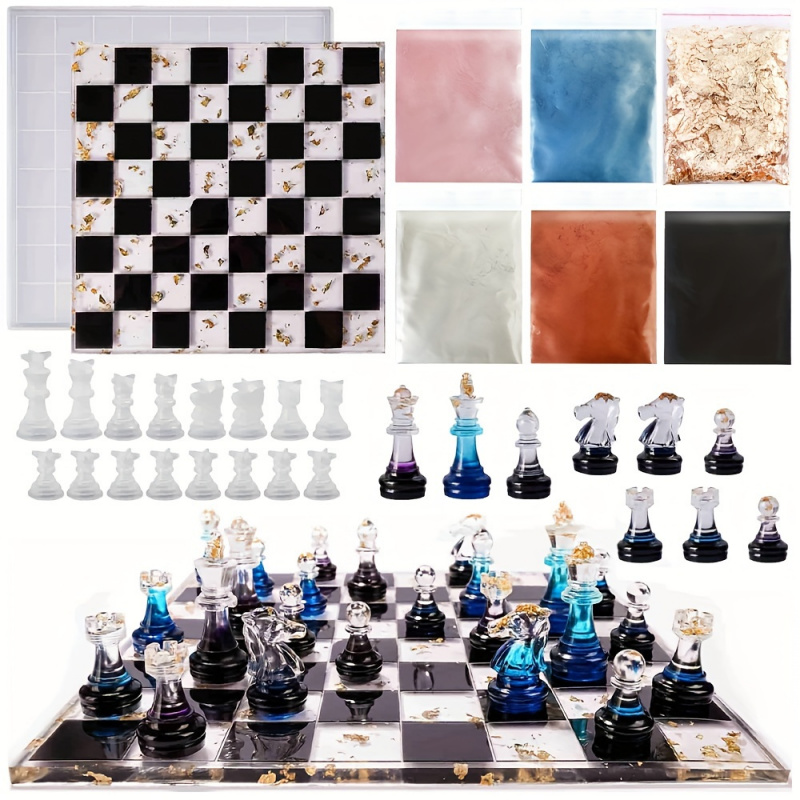 23pcs Chess Set with Silicone  - Resin Kit Cast recension och pris