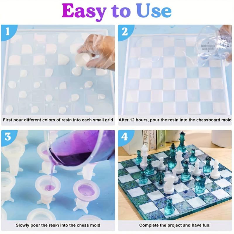 23pcs Chess Set with Silicone  - Resin Kit Cast recension och pris