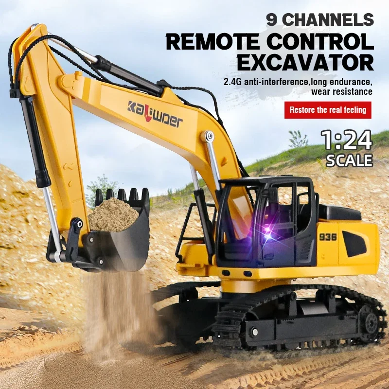 Huina Rc Excavator 1/24 9Ch Re - Model Kit Excavator recension och pris
