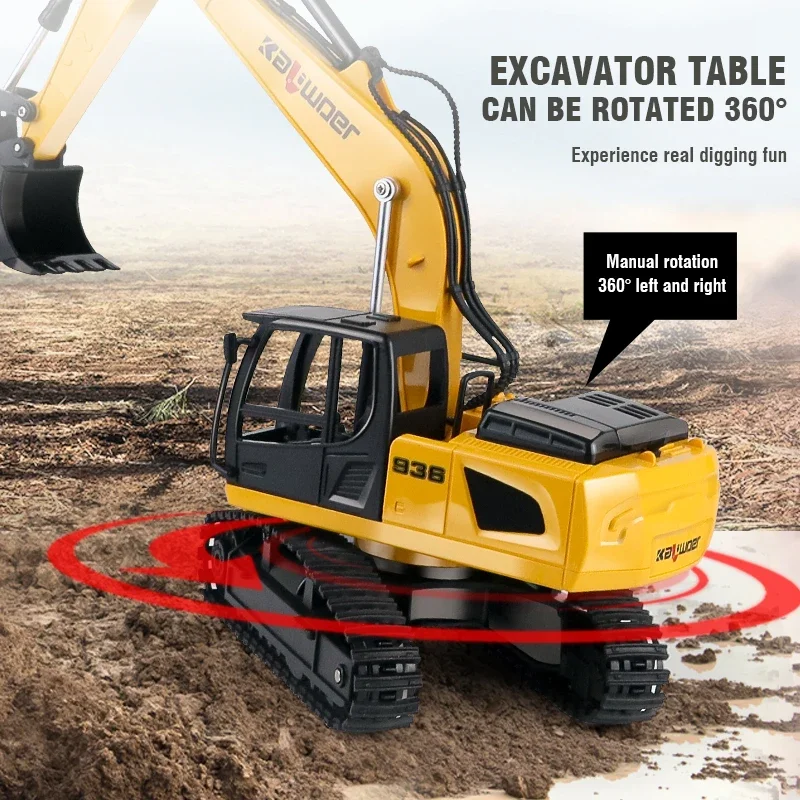Huina Rc Excavator 1/24 9Ch Re - Model Kit Excavator recension och pris