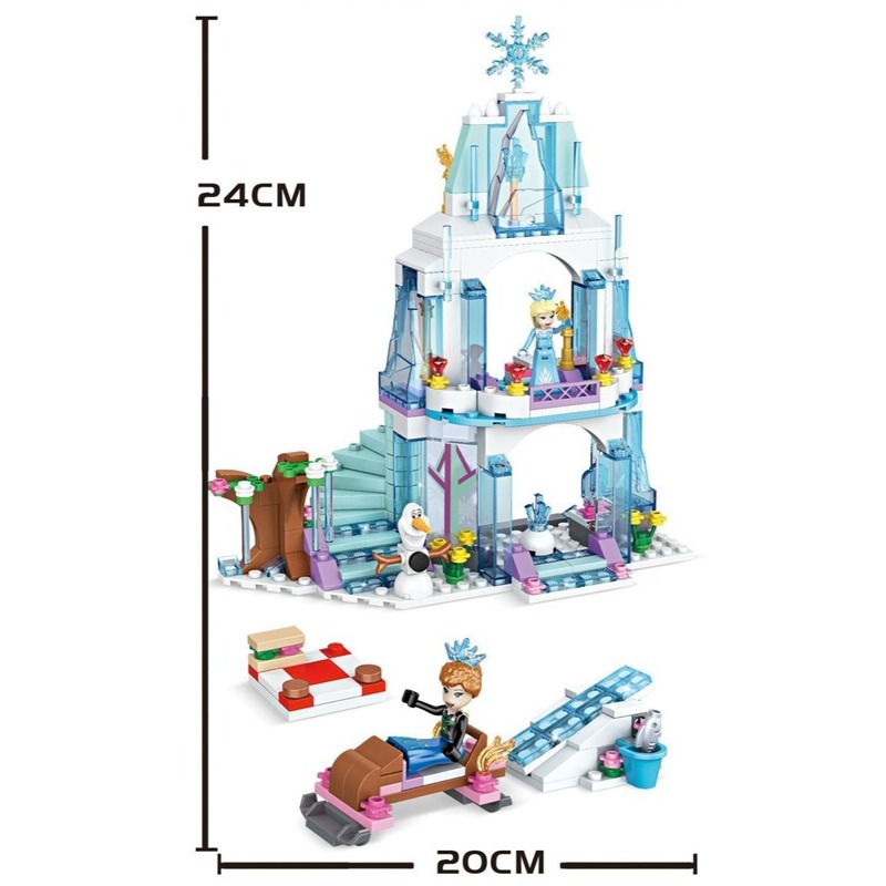 Elsa Ice Castle Building Block - Model Kit Lego recension och pris