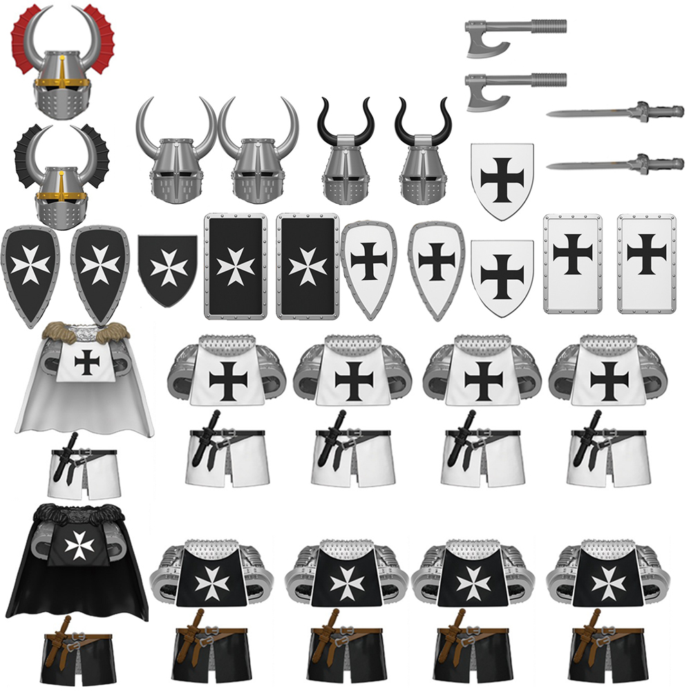 MOC Medieval Military War Knig - Model Kit Knight recension och pris