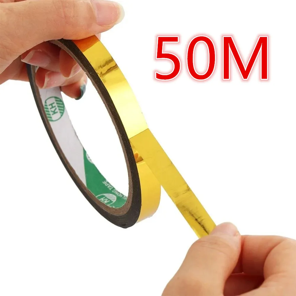 50M Glitter Slim Gold Silver F - Masking Tape Thin recension och pris