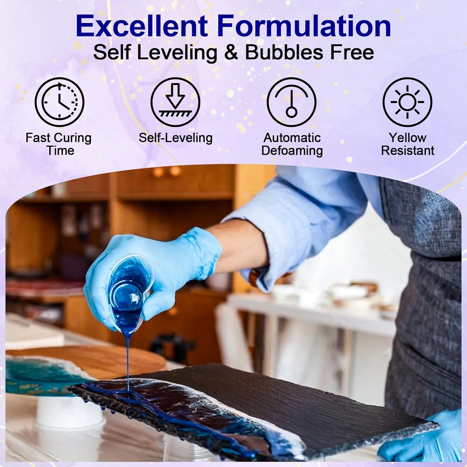 Clear Epoxy Resin AB Glue Hard - Resin Kit Cast recension och pris