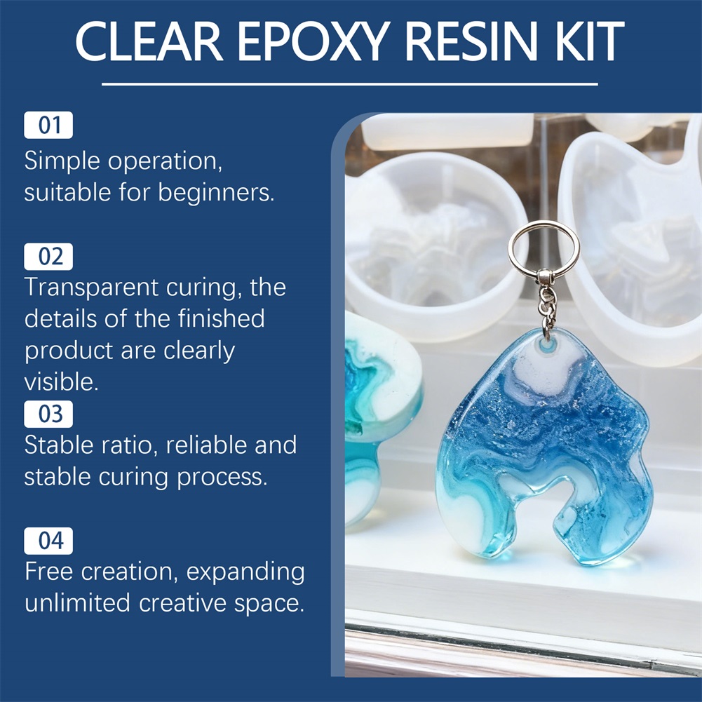 DIY Crystals Clear Epoxys Resi - Resin Kit Cast recension och pris